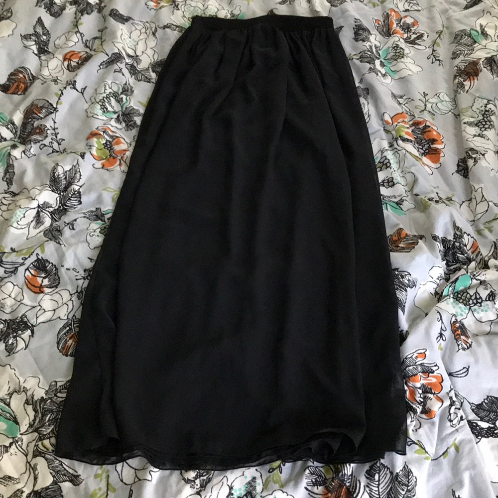 American Apparel Chiffon Maxi Skirt